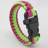 Equipamento de camping para montanhismo corda de guarda-chuva de sete núcleos portátil multifuncional pulseira trançada de Flint tecida em estoque atacado