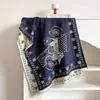 Bufanda de cachemira sintética de doble cara para mujer, tejido jacquard de rosa vintage, chal grande versátil y grueso, cálido y elegante