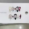 Daiyue Da Uñas Portátiles Hechas a Mano Modelo Nuevo Otoño/Invierno B272 Calcomanías de Uñas con Flores Talladas Pintadas a Mano Puras Cat Eye Elegante