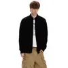 Suéter de Tricô Twill Radioativo para Homens e Casais, Cardigã Casaco Assimétrico Old Money, Atacado de Fábrica Transfronteiriço de Outono e Inverno