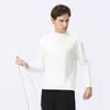 Ropa Deportiva de Otoño e Invierno para Hombre Dijia Mismo Estilo Media Cremallera Manga Larga Ropa de Baloncesto, Cálida y Amigable con la Piel para Fitness, Running, Exterior, Secado Rápido