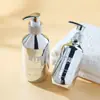 200ml300ml500ml Botella de Champú Plateada Galvanizada Botella Dispensadora de Gel de Ducha Loción de Plástico para Mascotas
