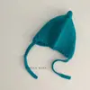 Sombrero coreano puntiagudo para bebé~Nuevo sombrero para bebé Chirp para niño y niña Otoño e Invierno de 0 a 3 meses Sombrero de lana tejido