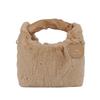 Bolsa Pequena Versátil e Fashionável de Outono e Inverno para Mulheres, Bolsa de Ombro de Pelúcia de Ombro Único, Bolsa de Pele Transversal Elegante, Portátil