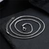 Collar de Acero de Titanio Arena Flash para Mujer Luz de Lujo Nicho Brillante Simple para Hombre Pareja Plata Blanca Cadena Clavícula