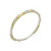 Pulseira de prata original Flor de Lótus 999,9 de pureza da Fu, novo estilo chinês com flores de lótus pintadas a ouro, pulseira de prata presente