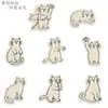 Venta Directa de Fábrica Bordado de Toalla Autoadhesivo Gatito de Dibujos Animados Parche Bordado DIY para Taza de Agua, Funda de Teléfono, Zapato, Sombrero, Bolsa