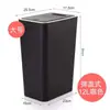 Cubo de basura de plástico simple Hogar anillo de presión con tapa cubo de basura de estudio sala de estar tipo prensa
