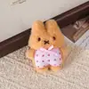 Novo pingente de pelúcia de coelhinho fofo para bolsas de meninas, decoração de chaveiro, acessório de boneca versátil, atacado
