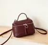 Bolsa Térmica para Marmita em Couro Genuíno Couro Bovino Curtido Vegetal Fashionável Versátil Ombro Único Transversal Trabalho Diário Porta Celular Cartão Porta-Moedas