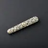 Bastão de Massagem de Cristal de Jade Natural, Bastão de Acupuntura para Planta do Pé, Olhos, Rosto e Corpo Inteiro Cristal Branco