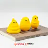 Colección Curiosa de Dragones de Leche Amarillos Criaturas Lindas Diversión de Bromas Figuras Creativas Adornos de Escritorio Impresos en 3D Juguetes Amarillo