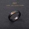 Novo Anel Xiangyun Ins Tendência Anel para Dedo Indicador Masculino e Feminino Par Preto Simples Original Nicho Design Aberto