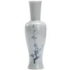 Jarrón azul y blanco pintado a mano adornos inserto floral mesa de té Zen ceremonia del té juego elegante hogar almacenamiento de agua contenedor hidropónico inserto de flores secas
