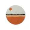Café Slow Life Patches de Tecido Bordados Coração Urso Patch de Decoração para Roupas Coelho Etiqueta Bordada Brilho do Pôr do Sol