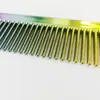 Salão de Cabeleireiro Barbearia Pente Arco-Íris Galvanizado Pente para Máquina de Cortar Cabelo Pente de Cabeleireiro Pente para Corte de Cabelo Cabeça de Óleo Pente Arco-Íris Pente de Styling para Homens