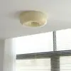 [Transfronteiriço] Iluminação minimalista vintage para varanda, sala de estudo cor creme, luminária de teto retrô para quarto infantil, iluminação de quarto