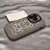 Para funda de teléfono Apple 16promax iPhone13/14 todo incluido 12 Huawei glory 11 oso violento simple