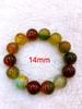 Pulsera de ágata pavo real colorida pulsera de cuentas redondas para hombres y mujeres suministro para transmisión en vivo puesto de venta al por mayor modo de venta al por mayor
