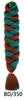 Peluca de trenza grande de color de comercio exterior xpression trenza sucia negra africana fibra química trenza grande