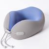 Almohada en Forma de U de Seda de Hielo, Almohada Cervical de Espuma Viscoelástica para Viaje, Almohada para Siesta en la Oficina, Almohada Cervical para Coche, Almohada Refrigerante para Avión, Almohada Cervical