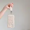 Outono e Inverno Pelúcia Xadrez Multicor Alça de Pulso Nova Capa de Celular Cordão Bolsa Curta de Celebridade da Internet Corrente para Pendurar Câmera