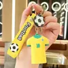 Llavero de Jersey de Estrella Clásica de la Copa Mundial de Fútbol Mundial Creativo Colgante de Recuerdo para Bolso de Persona, Llavero de Coche