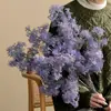 Flores Artificiais de Pinheiro Roxas de Alta Qualidade e Plantas Verdes para Sala de Estar Decoração Realista, Decoração de Casamento, Uso Externo
