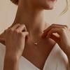 Collar de perlas de imitación redondas, sencillo y versátil, con cadena de oro, de Amazon, nuevo y a la moda.