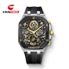 Reloj Impermeable para Hombre Chaxigo Correa de Silicona Nicho Versátil Moda Negocios Reloj de Cuarzo Reloj de Diseño