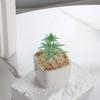 Adornos artesanales de vidrio Zibo, vidrio Boshan, plantación verde, caqui, caqui Ruyi, decoración de escritorio en maceta, regalo de acompañamiento.