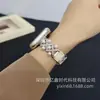 Pulseira de Couro com Pérolas Incrustadas de Strass em Formato de Diamante Adequada para Apple Watch 10 S11 Huawei Gt6 Fit4 Xiaomi 10