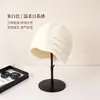 Gorro de tricô franzido estilo japonês e coreano, espessado para aquecimento no outono e inverno, gorro de tricô feminino estiloso com acabamento em renda