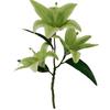 Nova Flor Artificial de Borracha Macia Lírio 3 Cabeças Casamento Hotel Decoração Flor Falsa Banquete Guia de Estrada DIY Arranjo Floral Flor Falsa