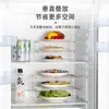 Estante de Almacenamiento para Compartimento Interno de Refrigerador de Acero Inoxidable para Uso Doméstico, Estante de Almacenamiento para Preparación de Alimentos y Separación de Sobras, Estante Multicapa para Congelador