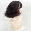 Señora de mediana edad, permanente de pelo corto, rodillo, rodillo de lana de madre, seda de alta temperatura, peluca de mediana edad, fibra química, temperamento, cabello corto rizado esponjoso