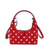 Bolso de mano de lunares con diseño único para mujer, nuevo bolso cruzado de moda otoño 2026, un estilo súper popular para llevar objetos pequeños
