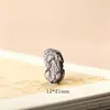 Accesorios de Tallado de Obsidiana Natural para Manualidades Colgante de Cabeza de Gato Pixiu León Despertar Paz con Agujero Pasante Adornos de Obsidiana Dorada y Plateada