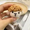 Llavero de lana hecho a mano con ganchillo, oso cachorro creativo, adornos para bolso, accesorios de ganchillo, colgante pequeño de punto DIY