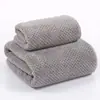 Set de toalla de mano y toalla de baño, felpa de coral, suave y absorbente para uso doméstico, toalla de baño, regalo empresarial, set de tres piezas de toallas
