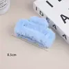 Pinza de garra Mao Mao otoño e invierno felpa pinza de garra horquilla marrón leche grande parte posterior de la cabeza plato cabello clip de tiburón accesorios para el cabello mujer venta al por mayor