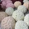 Bolas de Flores Artificiales de Rosa Estilo Europeo Más Vendidas Transfronterizas para Decoraciones de Pasillos de Boda y Arreglos de Fondos de Escenario de Boda