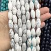Piedra natural con cuentas ágata turquesa Ojo de Tigre malaquita cuentas sueltas en forma de arroz accesorios de joyería diy cuentas al por mayor