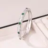 Yuebao Joyería Jade Natural Plata de Ley S925 Chapado en Oro Azul Agua Cepillado Estilo Palacio Girasol Pulsera Exquisita Versátil