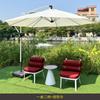 Mesa de Té de aleación de aluminio para exteriores Mesa Mesa y Silla combinación tres piezas hotel jardín patio mesas y sillas de exterior para ocio procesamiento personalización