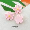 Cor Pétalas de Flor de Cerejeira Flor de Cinco Pétalas Acessórios de Resina DIY Capa de Celular Cola para Cabo de Dados Fones de Ouvido Copo d'Água Geladeira Adesivo