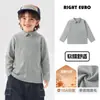 Camiseta base para niños Youou, top de forro polar para otoño e invierno, nueva ropa de invierno para niños 2026, ropa de invierno para niños y bebés