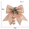 Musgo Pinha de Natal Laço Grande Decoração DIY Decoração para Pendurar na Árvore de Natal Acessórios para Montagem de Cenário Pingente