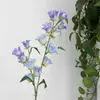 Flores Artificiais Sino de Vento de 2 Galhos Decoração de Salão de Casamento Flores para Casa Decoração de Feriado Flores Artificiais Delfínio Flores Artificiais Lírio do Vale