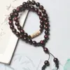 Pulsera Doble Círculo de Sándalo Verde 0.8 Semilla de Pasión DIY Pulsera de Cuentas de Buda de Sándalo Dorado Sándalo Rojo Sándalo para Hombres y Mujeres